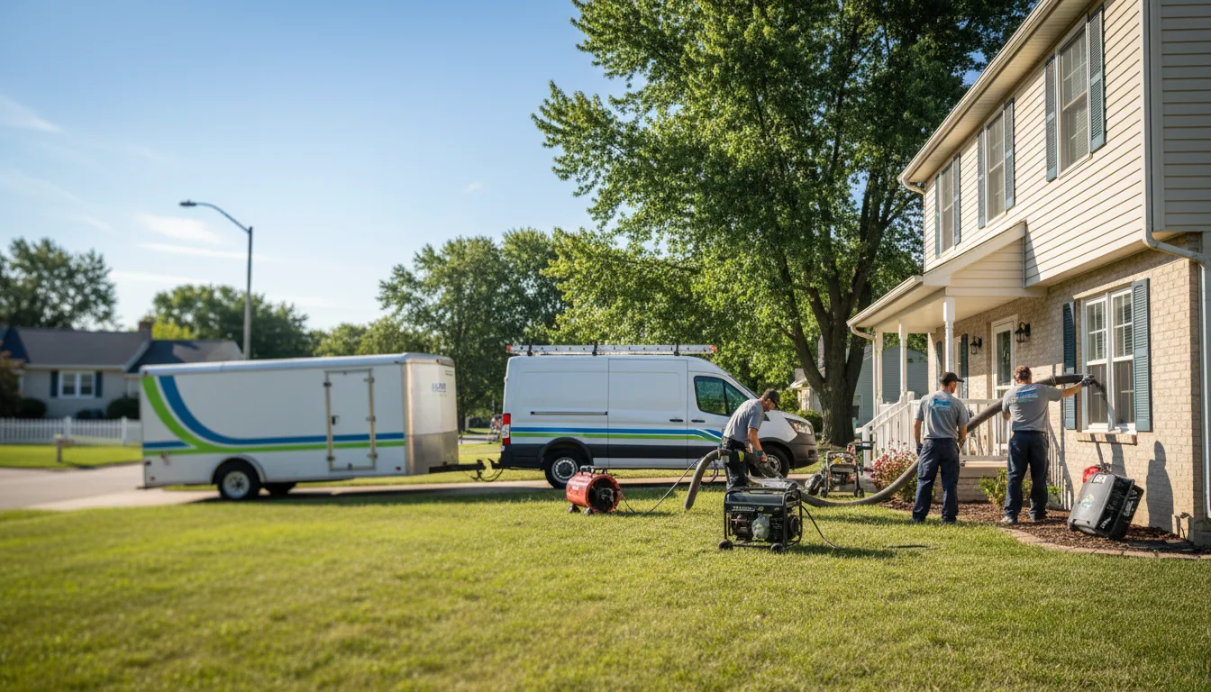Flooded Basement Restoration And Cleanup With Repair in Mechanicsburg, OH near me